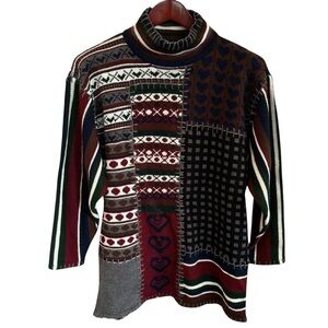 Mainframe Retro Mock Sweater S